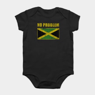 Vintage Jamaica No Problem Jamaican Flag Baby Bodysuit